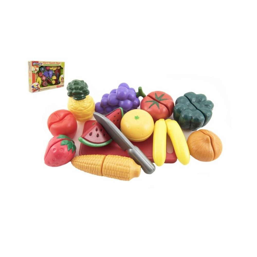 Krájecí ovoce a zelenina 40x27x6cm s nádobím plast 25ks