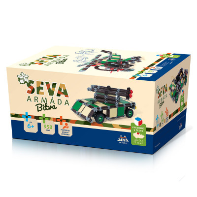 Stavebnice Seva Armáda Bitva 958ks v krabici