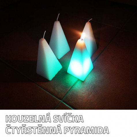 Kouzelná svíčka - čtyřstěnná pyramida