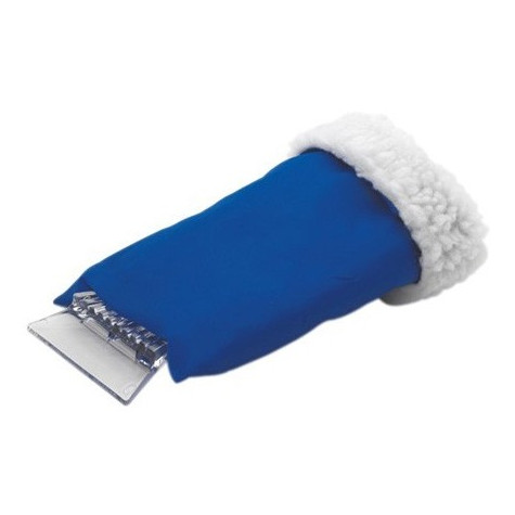 Škrabka se zateplenou rukavicí - modrá