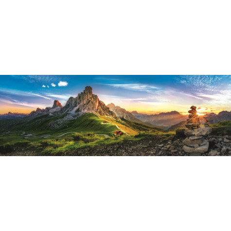 TREFL Panoramatické puzzle Passo di Giau, Dolomity 1000 dílků