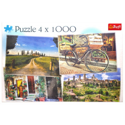 TREFL Puzzle Krásy Toskánska 4x1000 dílků