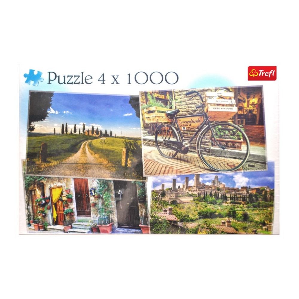 TREFL Puzzle Krásy Toskánska 4x1000 dílků
