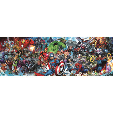 TREFL Panoramatické puzzle Svět Marvelu 1000 dílků