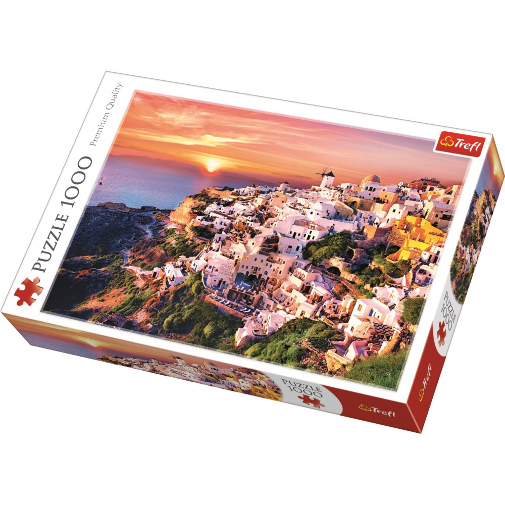 TREFL Puzzle Západ slunce nad Santorini, Řecko 1000 dílků