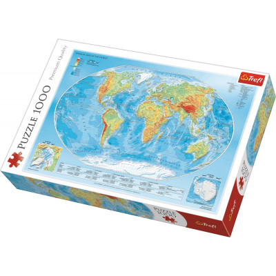 TREFL Puzzle Mapa světa 1000 dílků