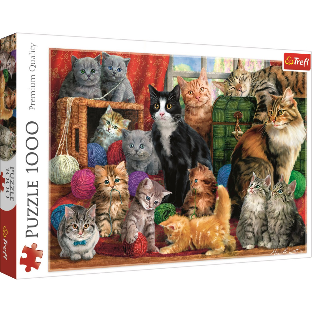 TREFL Puzzle Kočičí setkání 1000 dílků