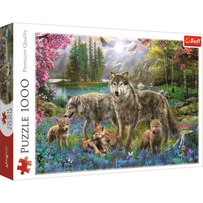 TREFL Puzzle Vlčí rodina 1000 dílků