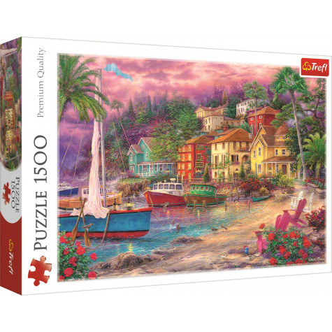 TREFL Puzzle U zlatých břehů 1500 dílků ~ 1