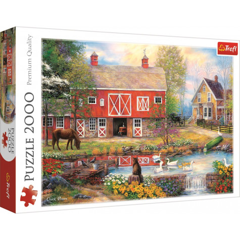 TREFL Puzzle Život na venkově 2000 dílků ~ 1