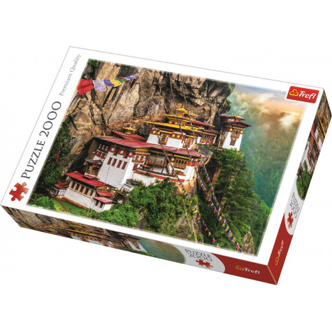 TREFL Puzzle Tygří hnízdo, Bhútán 2000 dílků ~ 1