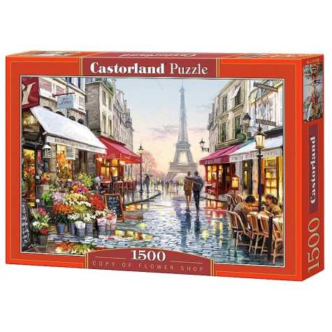 CASTORLAND Puzzle Květinářství v Paříži 1500 dílků