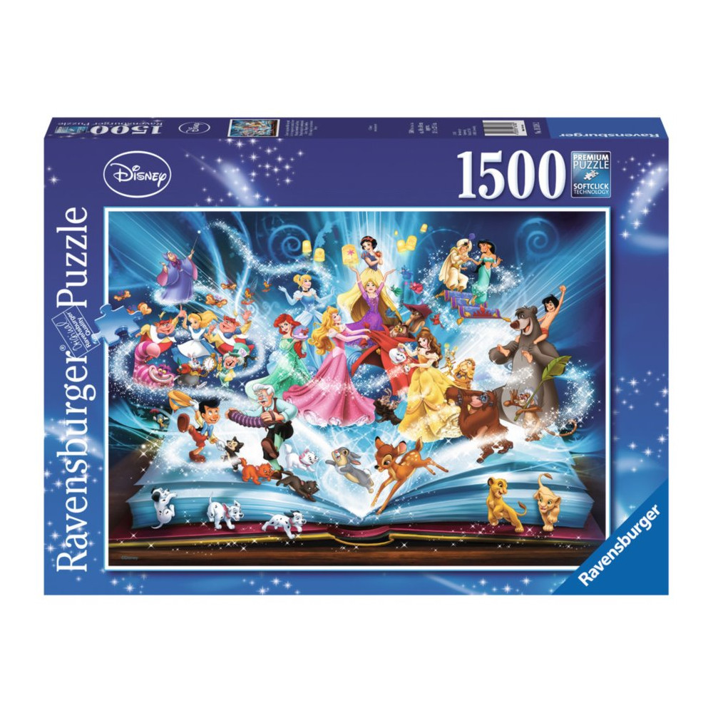 RAVENSBURGER Puzzle Disneyho magická kniha pohádek 1500 dílků