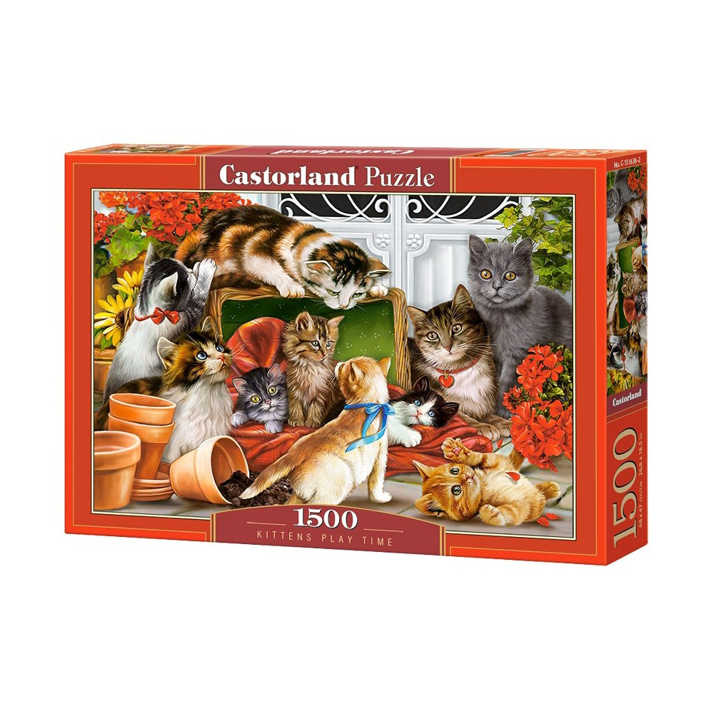 CASTORLAND Puzzle Čas na kočičí radovánky 1500 dílků