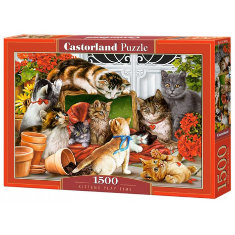 CASTORLAND Puzzle Čas na kočičí radovánky 1500 dílků