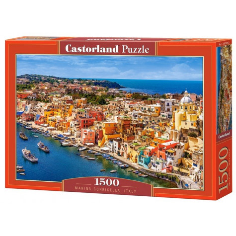 CASTORLAND Puzzle Přístav Corricella, Itálie 1500 dílků ~ 1