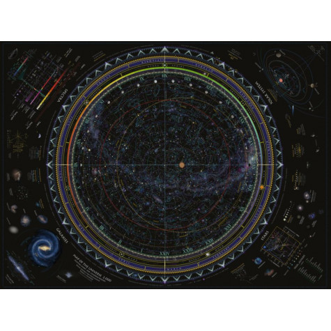 RAVENSBURGER Puzzle Mapa vesmíru 1500 dílků ~ 2