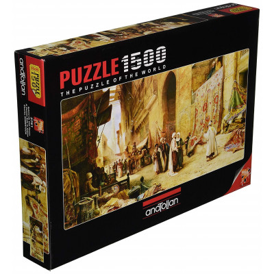 ANATOLIAN Panoramatické puzzle Prodej koberců v Káhiře 1500 dílků