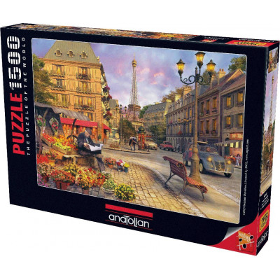 ANATOLIAN Puzzle Život v ulicích Paříže 1500 dílků