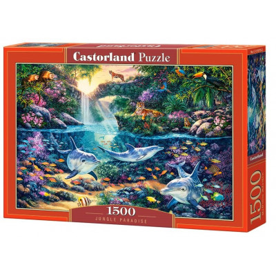 CASTORLAND Puzzle Ráj v džungli 1500 dílků