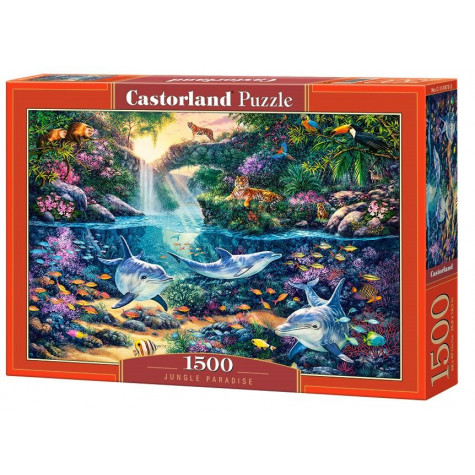 CASTORLAND Puzzle Ráj v džungli 1500 dílků ~ 1