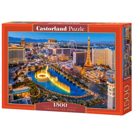 CASTORLAND Puzzle Báječné Las Vegas 1500 dílků ~ 1