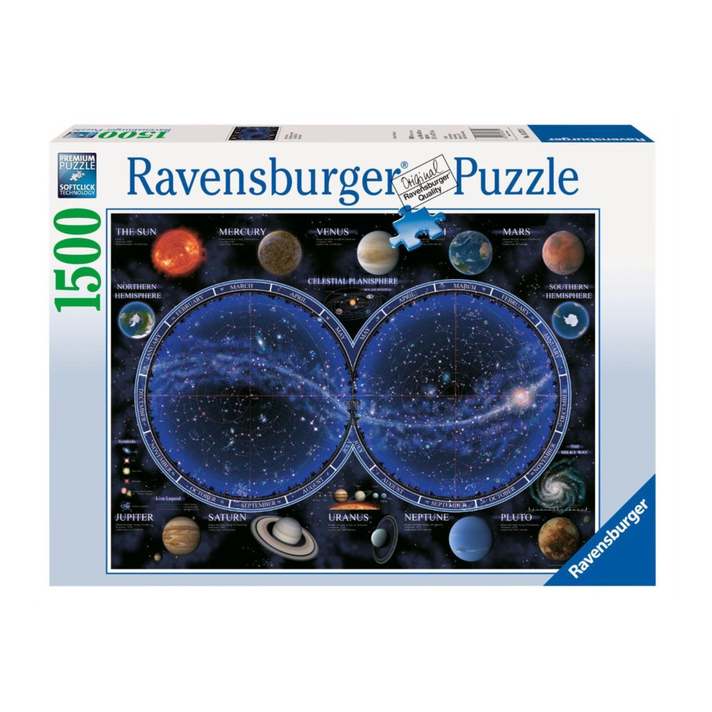 RAVENSBURGER Puzzle Hvězdná mapa oblohy 1500 dílků