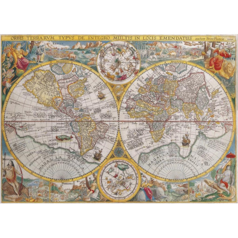 RAVENSBURGER Puzzle Mapa světa r.1594, 1500 dílků ~ 2