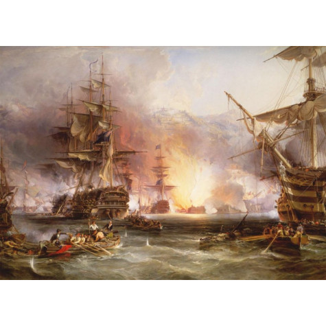 RAVENSBURGER Puzzle Námořní bitva u Alžíru 3000 dílků