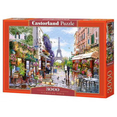 CASTORLAND Puzzle Rozkvetlá Paříž 3000 dílků