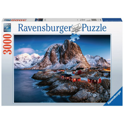 RAVENSBURGER Puzzle Hamnoy, Lofoty 3000 dílků