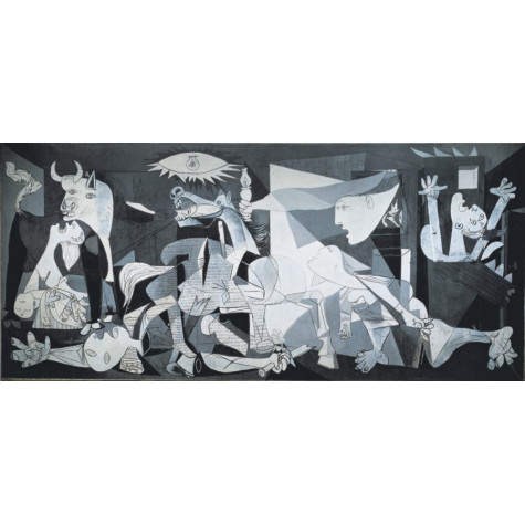 EDUCA Panoramatické puzzle Guernica, Pablo Picasso 3000 dílků ~ 2