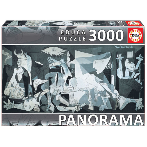 EDUCA Panoramatické puzzle Guernica, Pablo Picasso 3000 dílků ~ 1