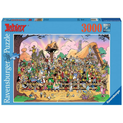 RAVENSBURGER Puzzle Asterix a Obelix: Rodinná fotka 3000 dílků