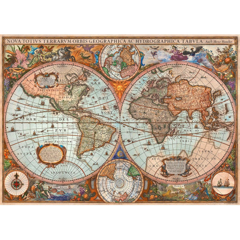 SCHMIDT Puzzle Historická mapa světa 3000 dílků ~ 2