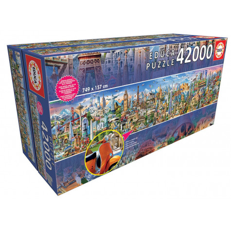 EDUCA Puzzle Kolem světa 42000 dílků ~ 1