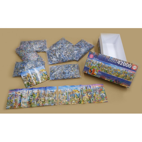EDUCA Puzzle Kolem světa 42000 dílků ~ 2
