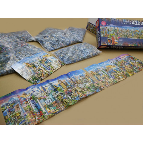 EDUCA Puzzle Kolem světa 42000 dílků ~ 5