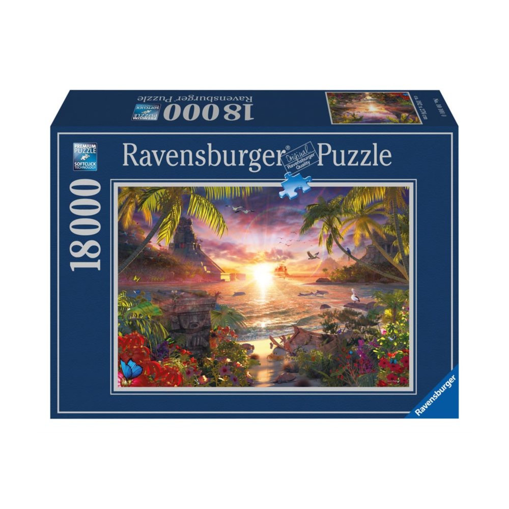 RAVENSBURGER Puzzle Západ slunce v ráji 18000 dílků