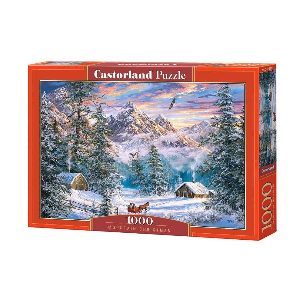 CASTORLAND Puzzle Vánoce na horách 1000 dílků