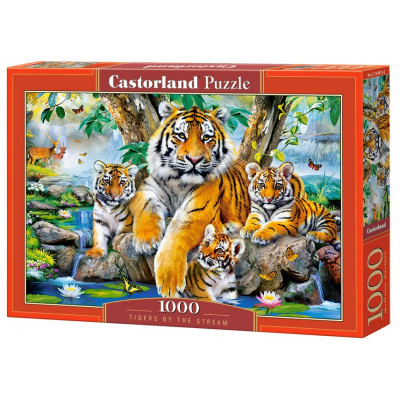 CASTORLAND Puzzle Tygři u řeky 1000 dílků