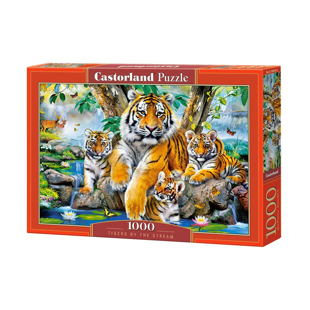 CASTORLAND Puzzle Tygři u řeky 1000 dílků