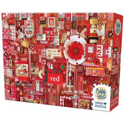 COBBLE HILL Puzzle Barvy duhy: Červená 1000 dílků