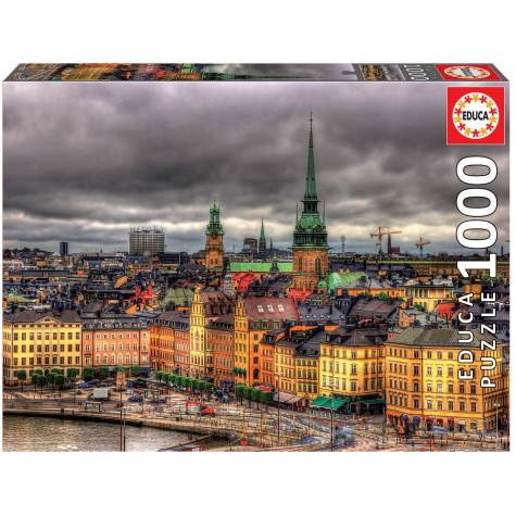 EDUCA Puzzle Pohled na Stockholm, Švédsko 1000 dílků ~ 1