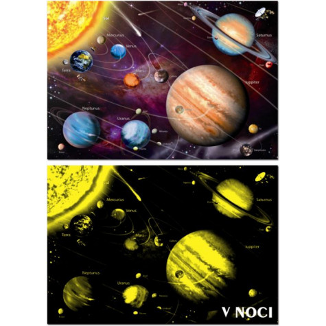 EDUCA Svítící puzzle Sluneční soustava 1000 dílků ~ 2