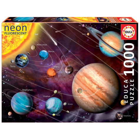 EDUCA Svítící puzzle Sluneční soustava 1000 dílků ~ 1