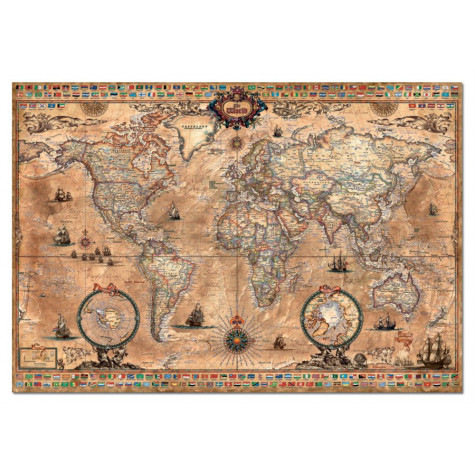 EDUCA Puzzle Antická mapa světa 1000 dílků ~ 2