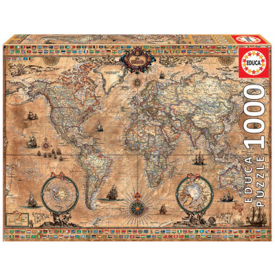 EDUCA Puzzle Antická mapa světa 1000 dílků