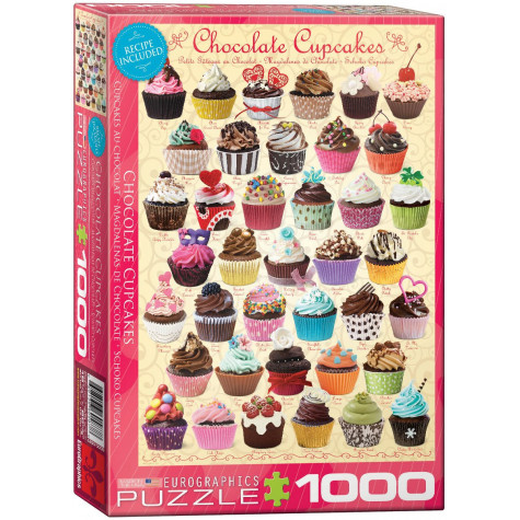 EUROGRAPHICS Puzzle Čokoládové dortíky (Cupcakes) 1000 dílků