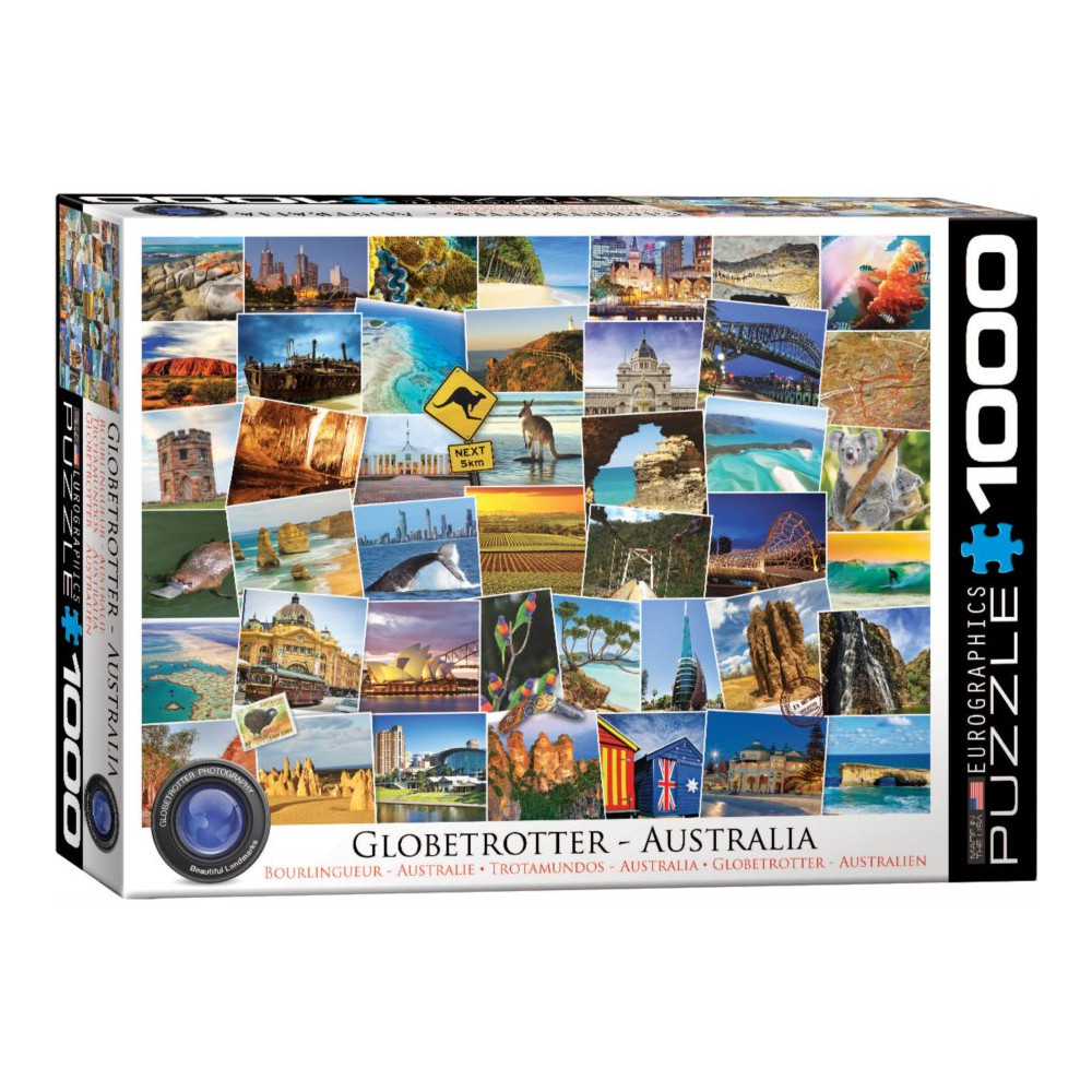 EUROGRAPHICS Puzzle Světoběžník - Austrálie 1000 dílků